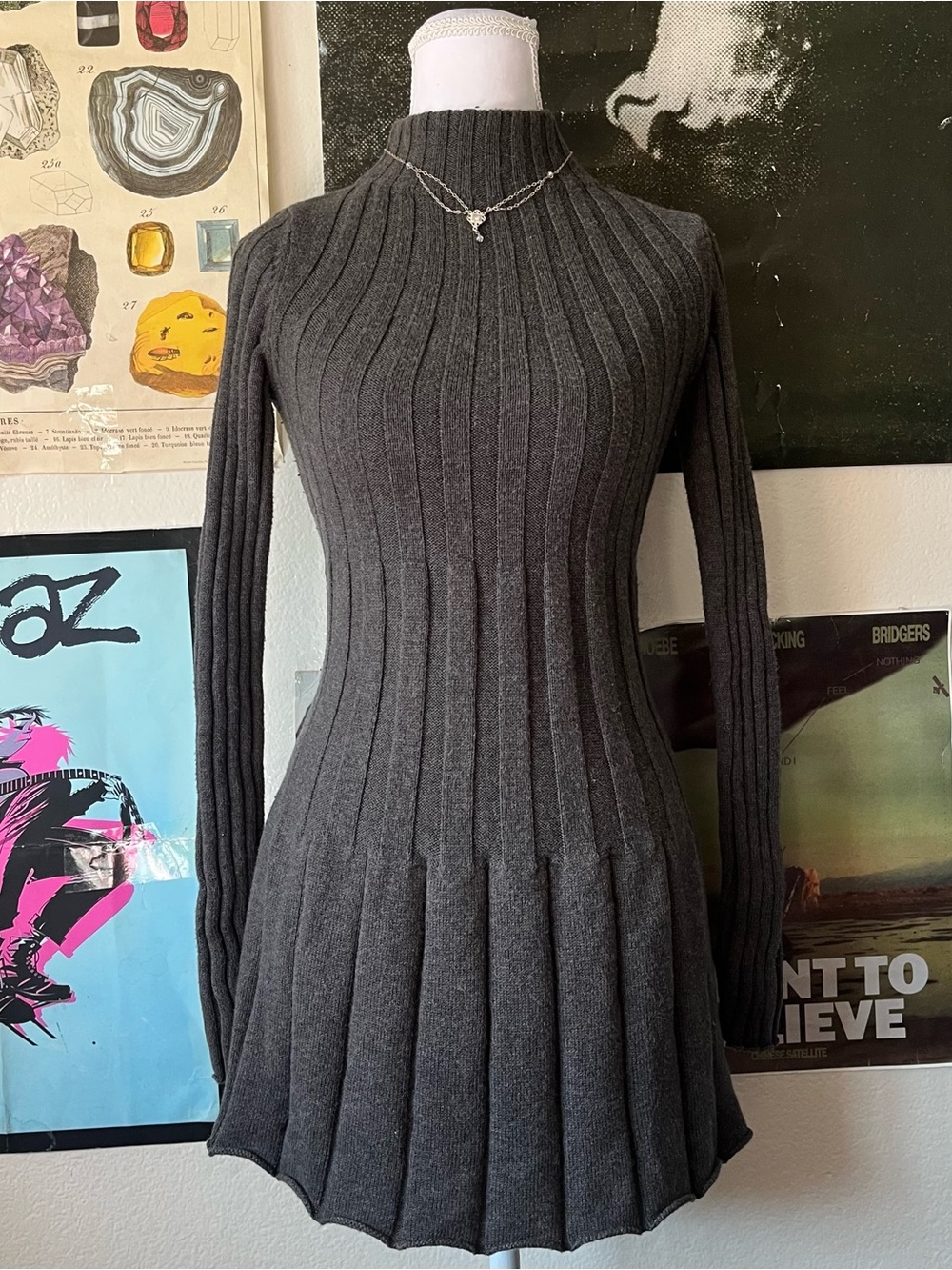 🎀 Gorgeous Knit Long-Sleeve Mini Dress 🎀
